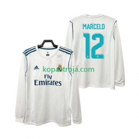 Billiga Fotbollströjor Real Madrid MARCELD 12 2017 Retro Hemma tröja 2018 Långärmad